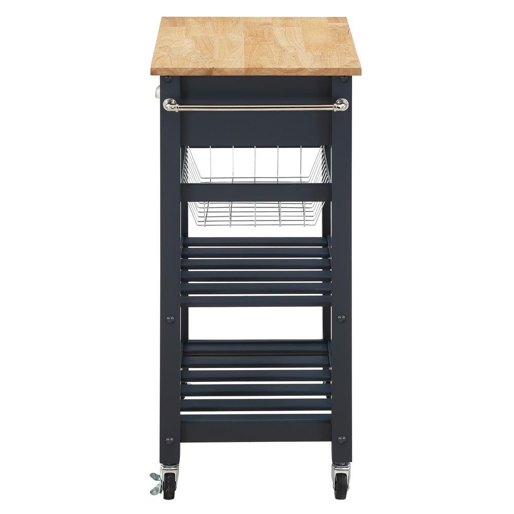 Hampton Kitchen Cart Blue - Drakoi Marketplace