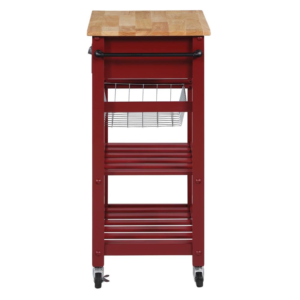 Hampton Kitchen Cart Red - Drakoi Marketplace