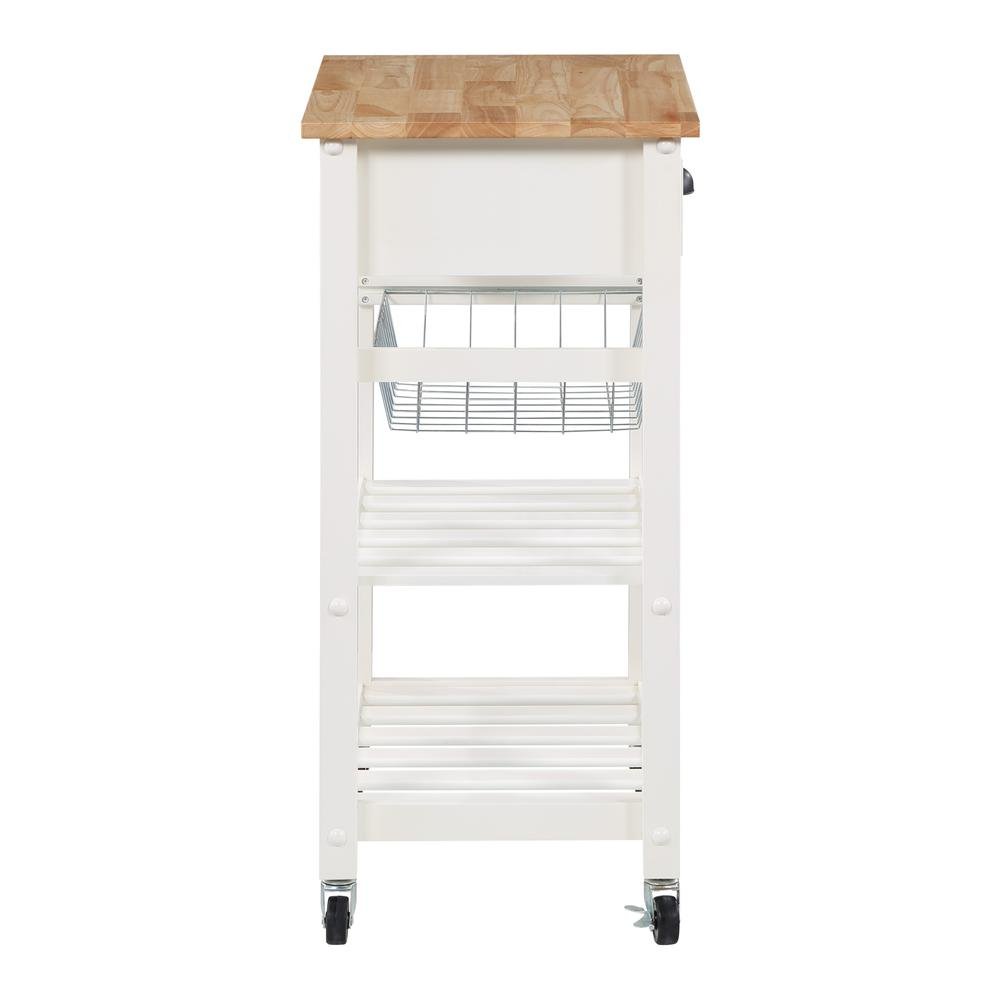 Hampton Kitchen Cart White - Drakoi Marketplace