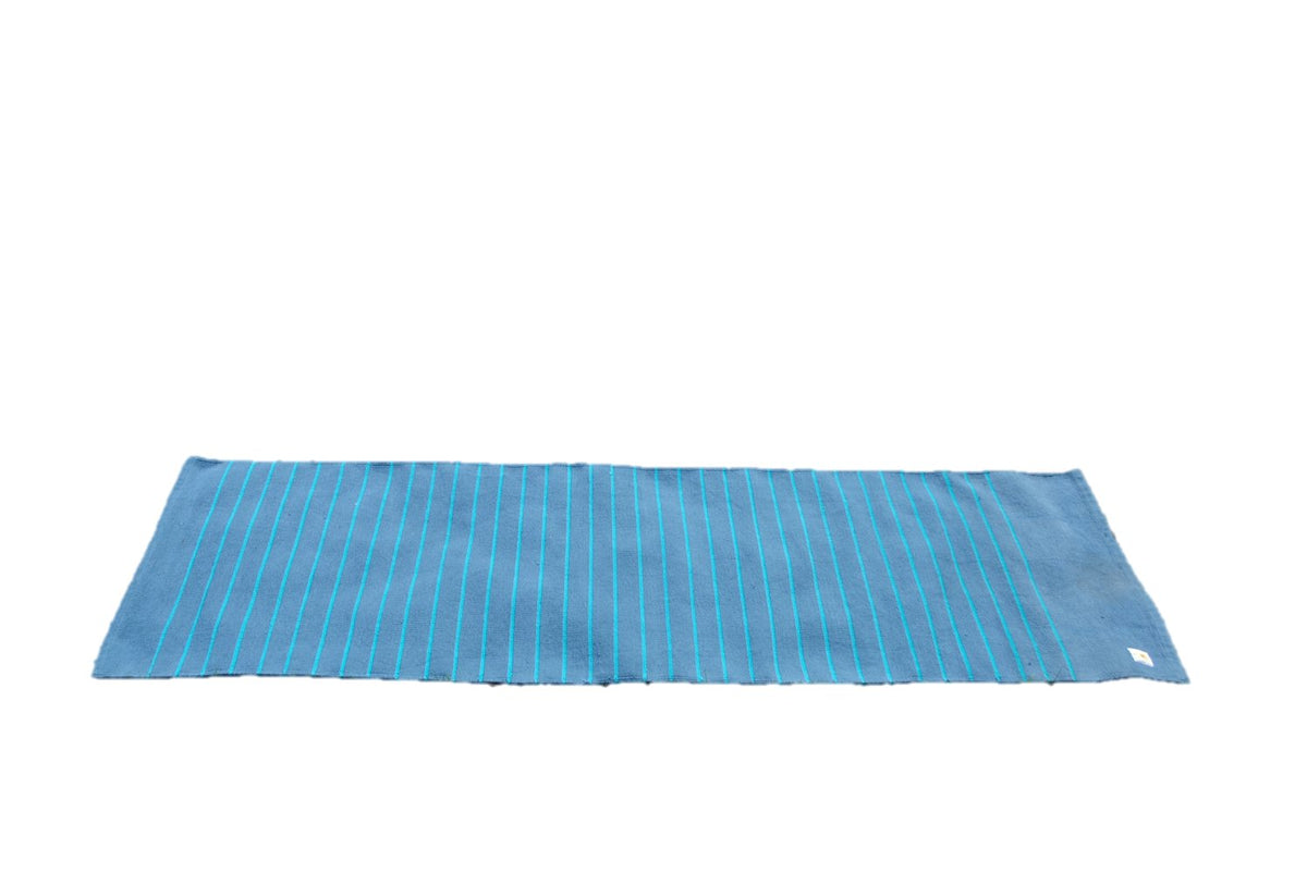 Handwoven cotton Floor Yoga Meditation Prayer Rug - Drakoi Marketplace