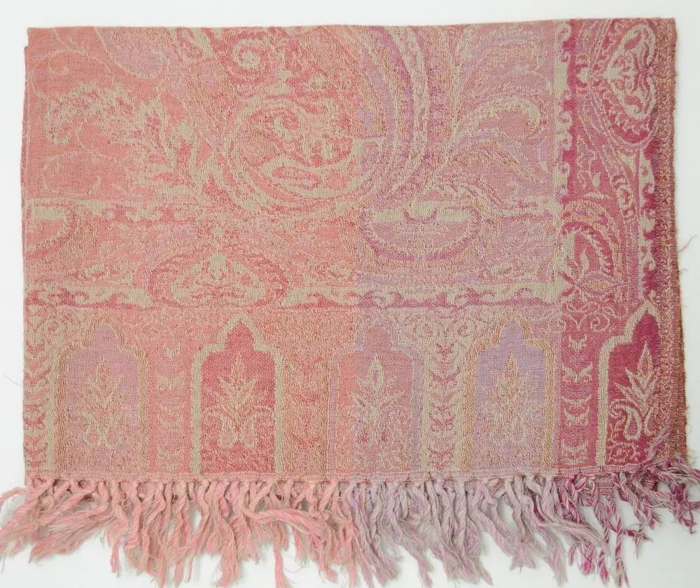 Handwoven Paisley Jamavar one of a kind limited edition designer Shawl - Drakoi Marketplace