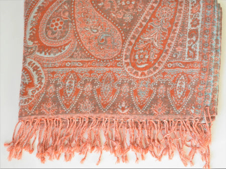 Handwoven Paisley Jamavar one of a kind limited edition designer Shawl - Drakoi Marketplace