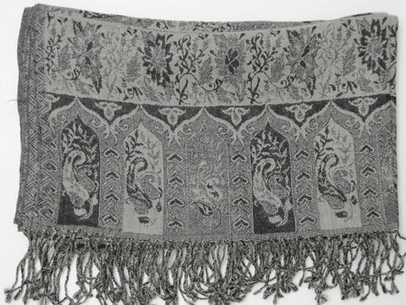 Handwoven Paisley Jamavar one of a kind limited edition designer Shawl - Drakoi Marketplace