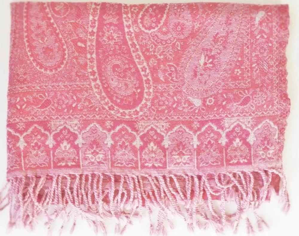 Handwoven Paisley Jamavar one of a kind limited edition designer Shawl - Drakoi Marketplace