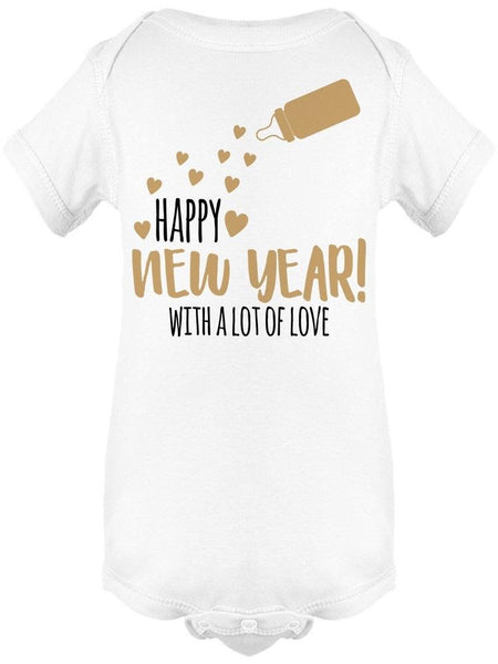 Happy New Year With Some Love Baby's Bodysuit - Drakoi Marketplace