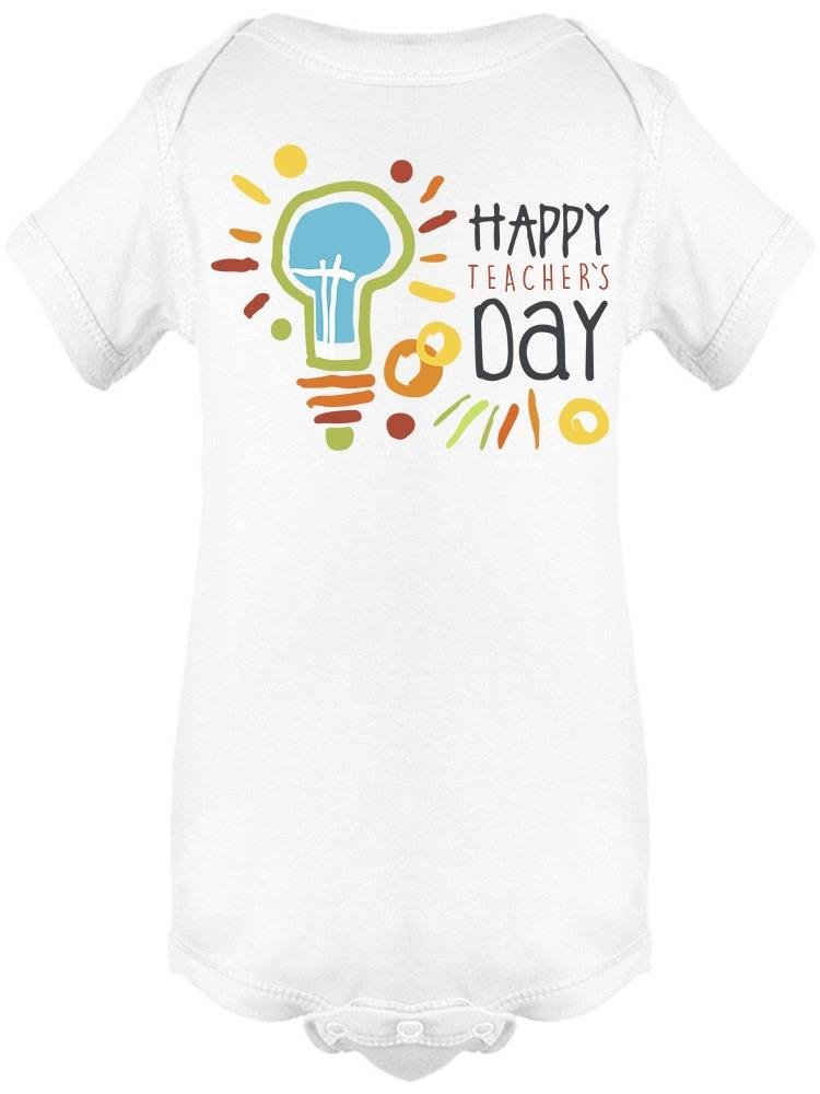 Happy Teachers Day Label Bodysuit Baby's -Image by Shutterstock - Drakoi Marketplace