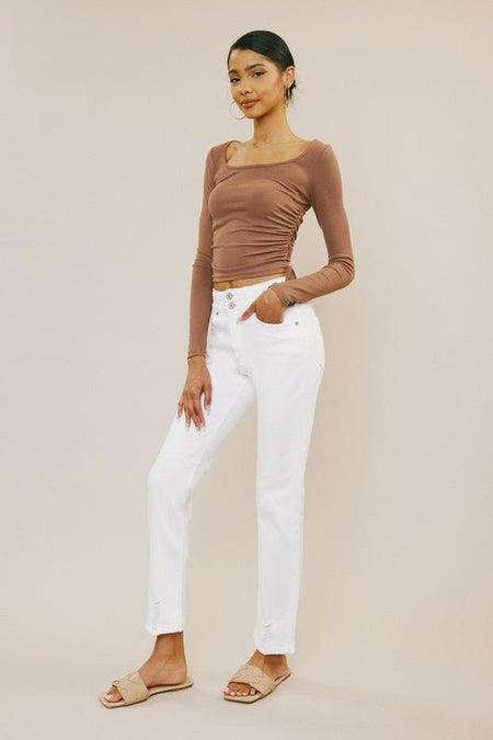 High Rise Slim Straight - Drakoi Marketplace