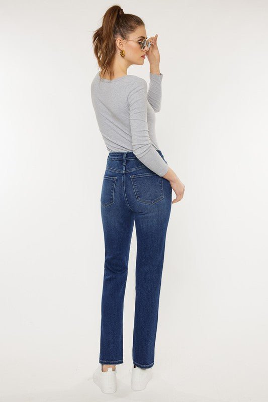 High Rise Slim Straight Jeans - Drakoi Marketplace