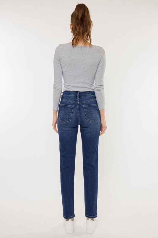 High Rise Slim Straight Jeans - Drakoi Marketplace