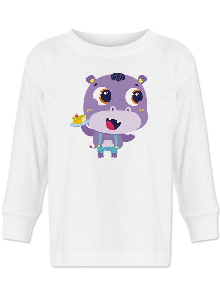 Hippo With A Cake T-shirt -Image by Shutterstock - Drakoi Marketplace