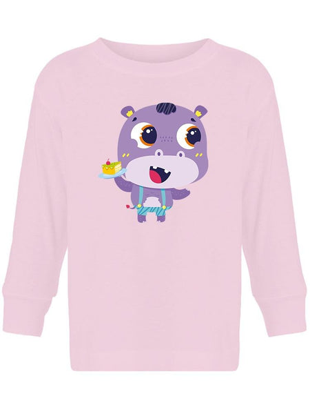 Hippo With A Cake T-shirt -Image by Shutterstock - Drakoi Marketplace