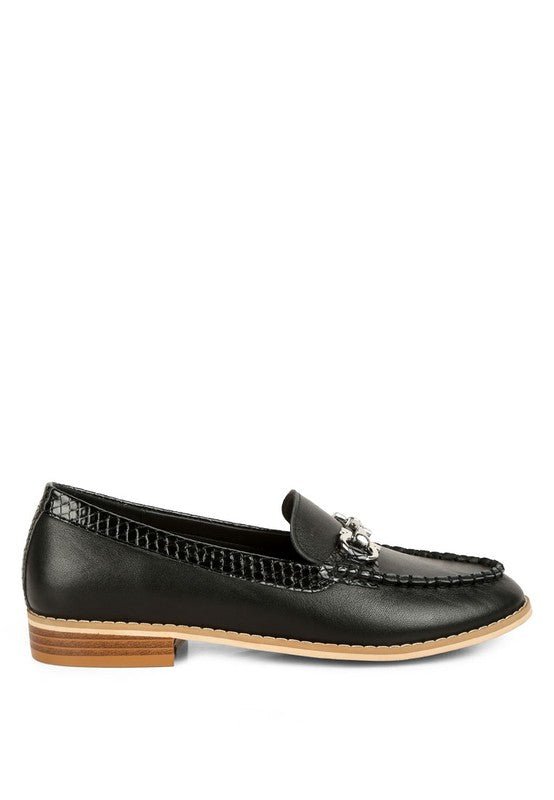 Holda Horsebit Embelished Loafers - Drakoi Marketplace