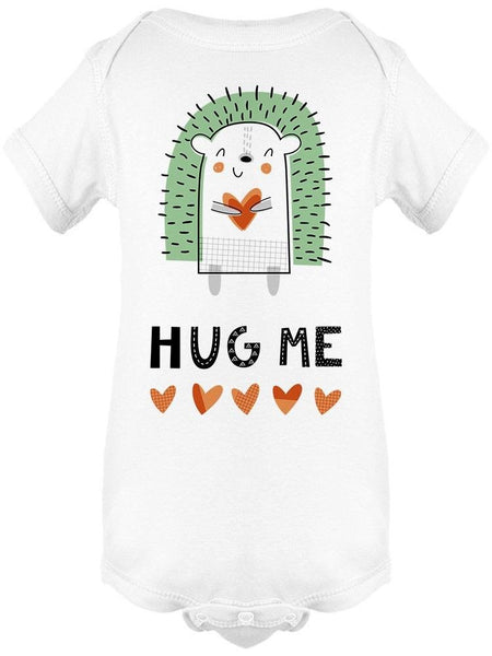 Hug Me Hedgehog Hand Drawing Bodysuit Baby's -Image by Shutterstock - Drakoi Marketplace