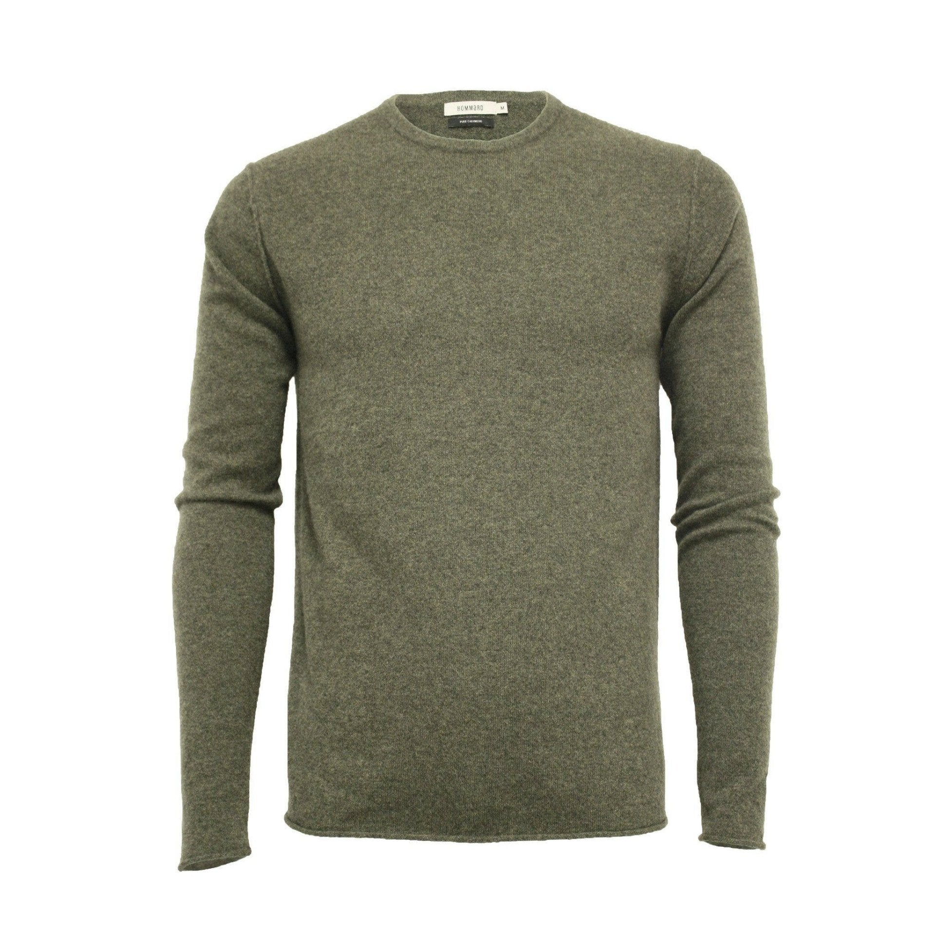 Hunting Green Cashmere Crew Neck Sweater Ripley - Drakoi Marketplace