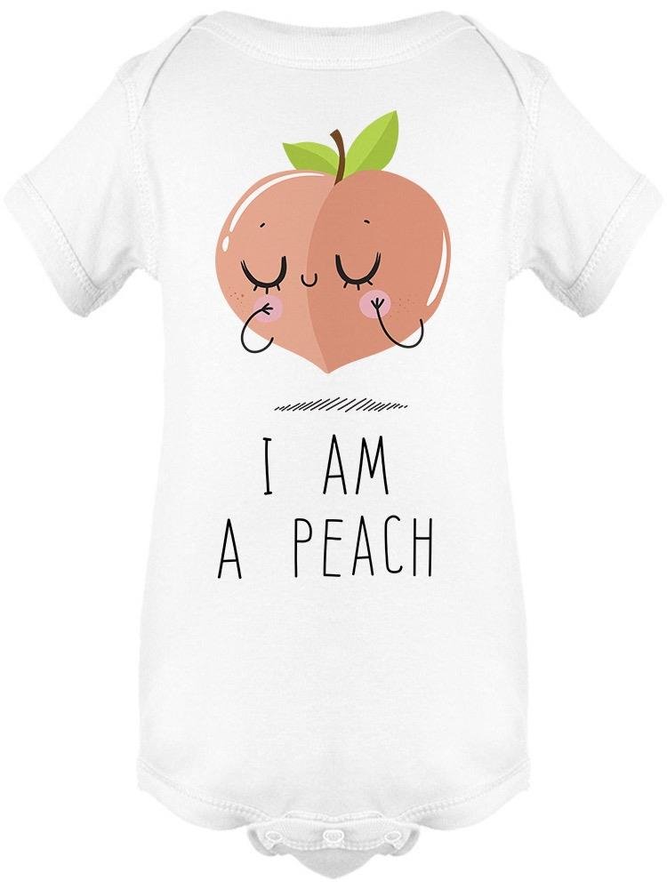 I Am A Peach Bodysuit Baby's -Image by Shutterstock Baby's Bodysuit - Drakoi Marketplace