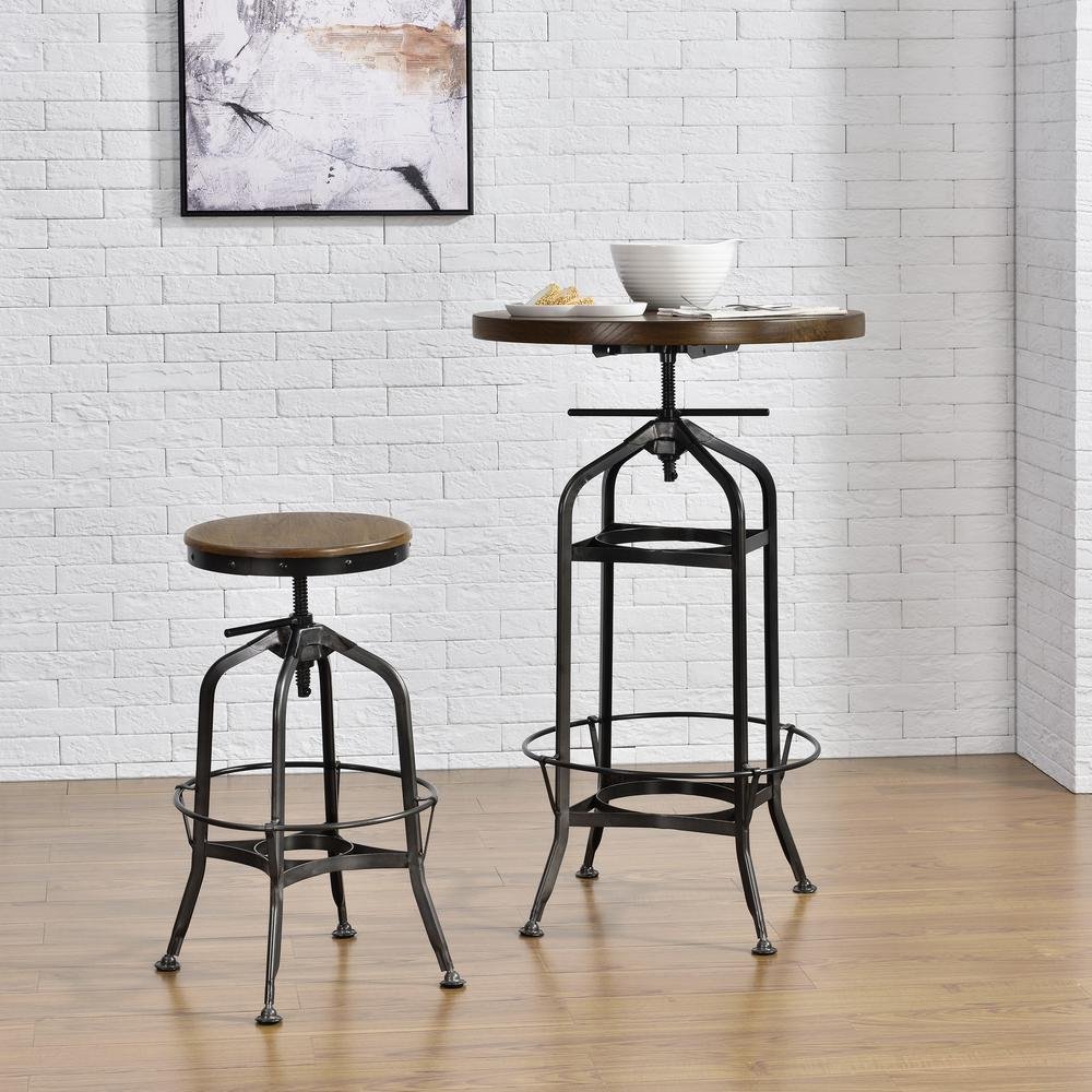 Industrial Swivel Vintage Bar Stool - Drakoi Marketplace