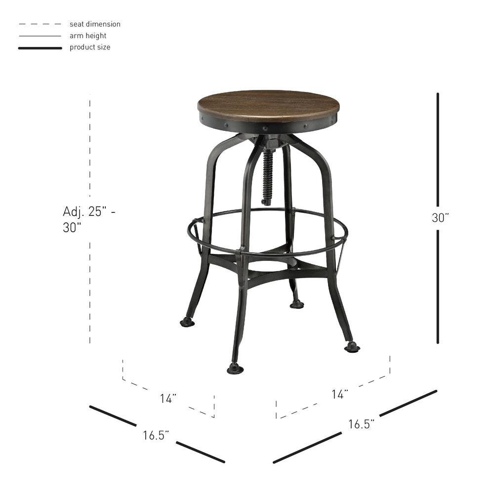 Industrial Swivel Vintage Bar Stool - Drakoi Marketplace