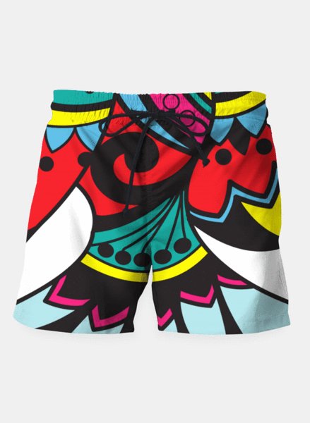 Intricate Birds Shorts - Drakoi Marketplace