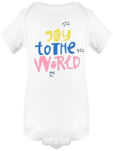 Joy To The World Font Bodysuit Baby's -Image by Shutterstock - Drakoi Marketplace