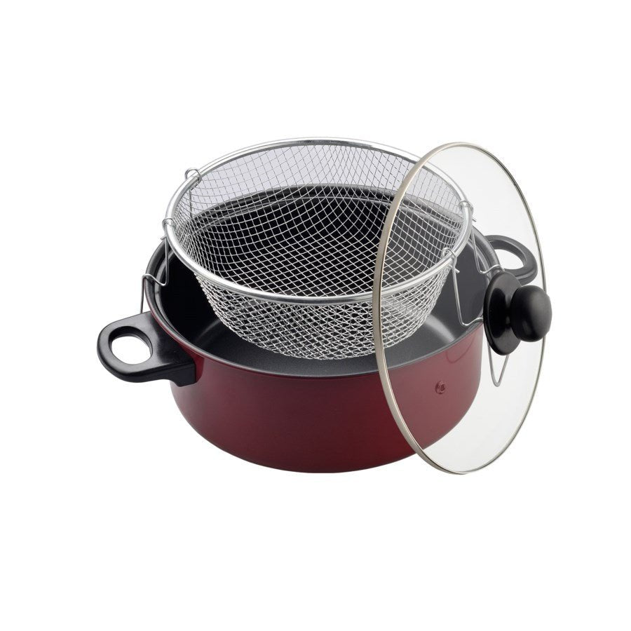 J&V TEXTILES 3-Piece Deep Fryer Set - Drakoi Marketplace