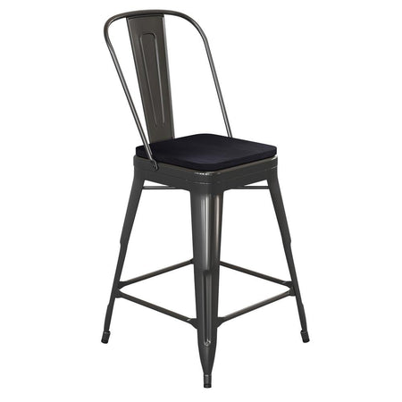 Kai Commercial Grade 24" High Counter Height Stool - Drakoi Marketplace