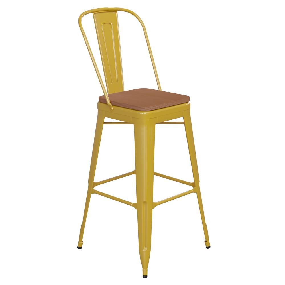 Kai Commercial Grade 30" High Counter Height Stool - Drakoi Marketplace