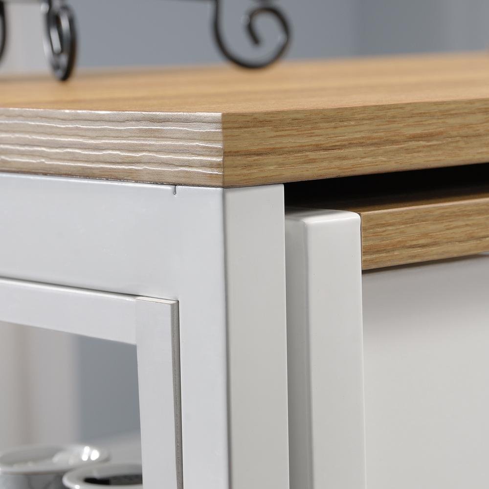 Kitchen Island Baltic Oak/White - Drakoi Marketplace