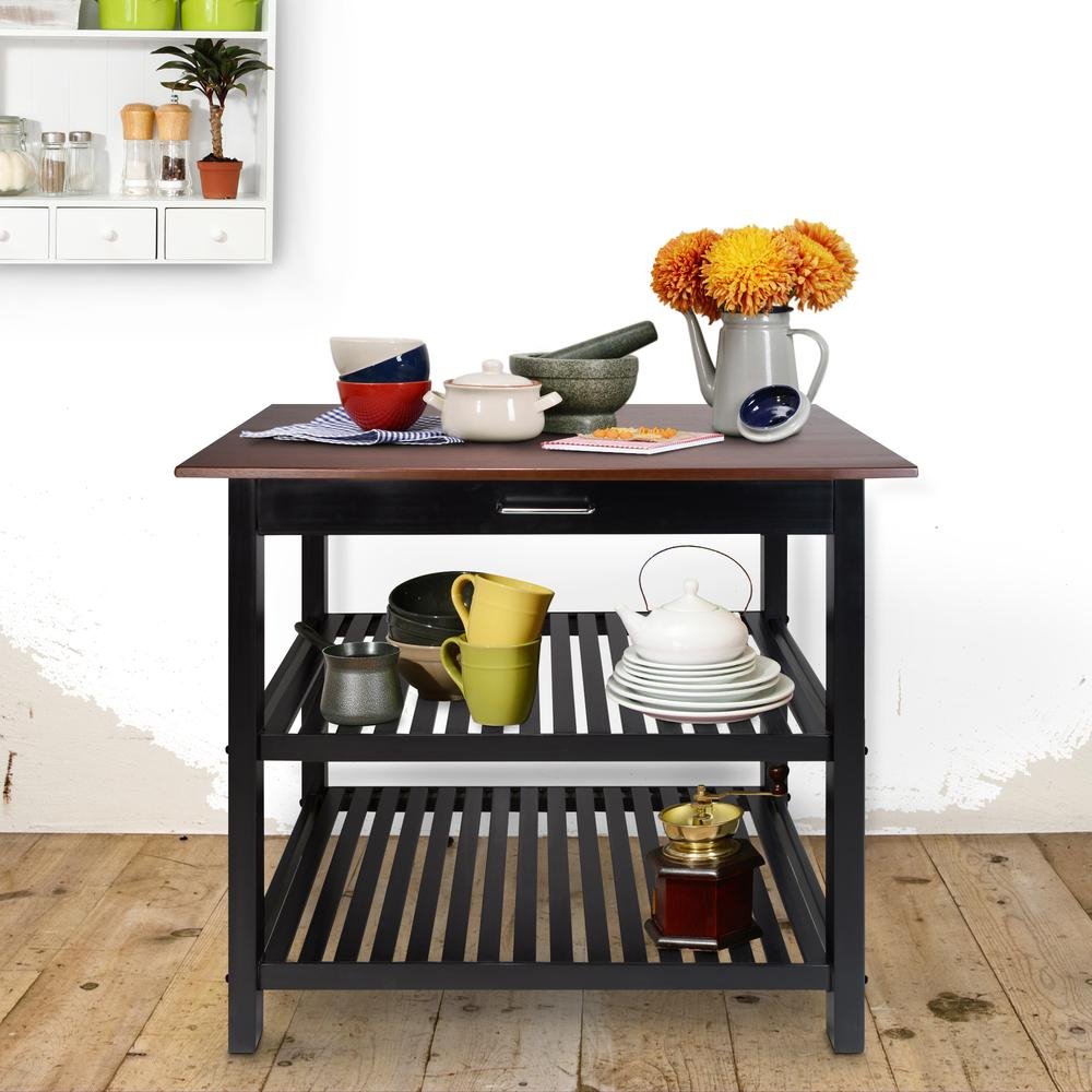 Kitchen Island with Solid Wood - Drakoi Marketplace