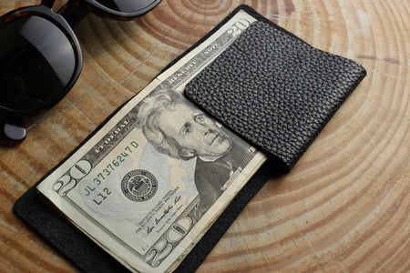 L Shape Minimal Leather Wallet - Drakoi Marketplace