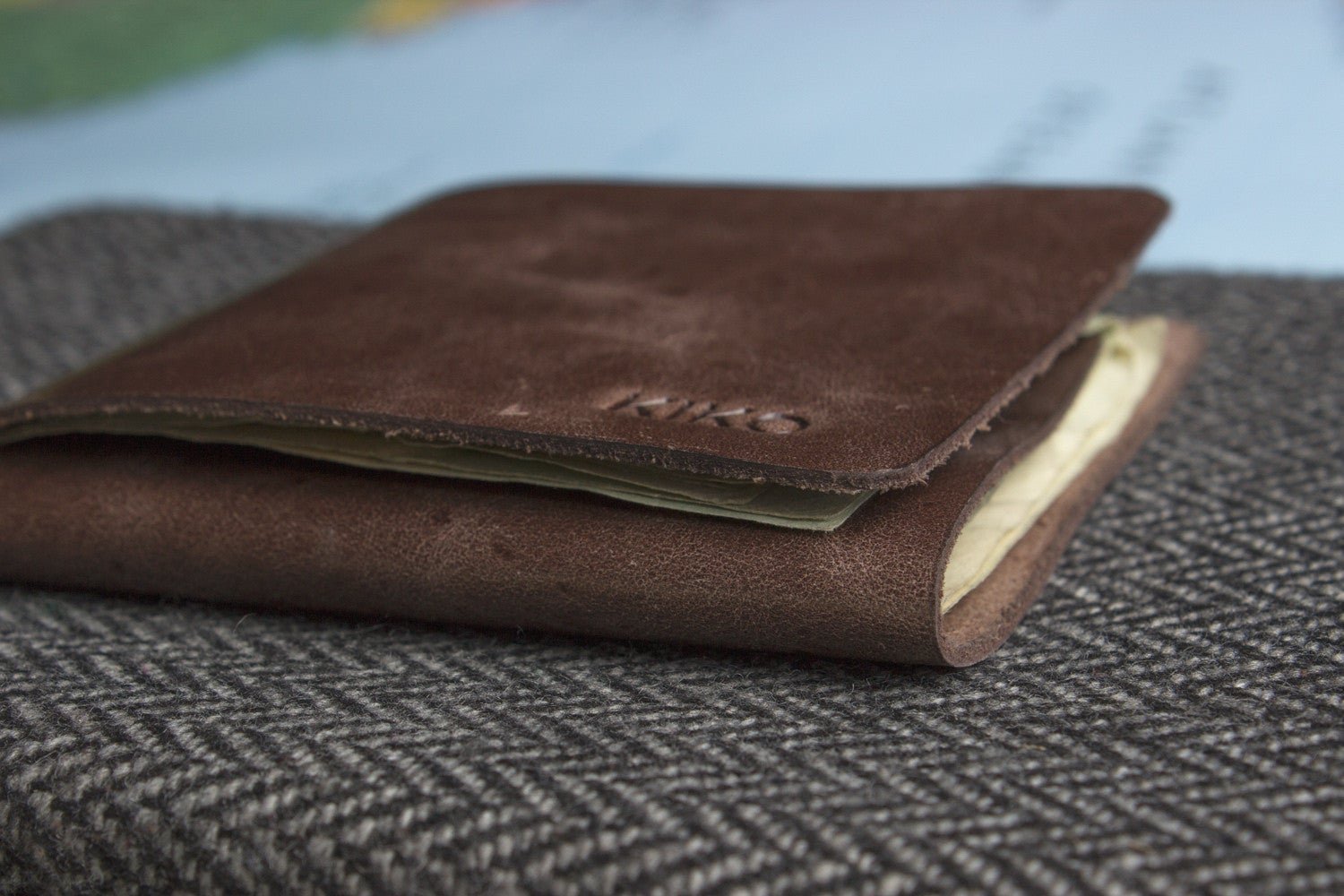 L Shape Minimal Leather Wallet - Drakoi Marketplace