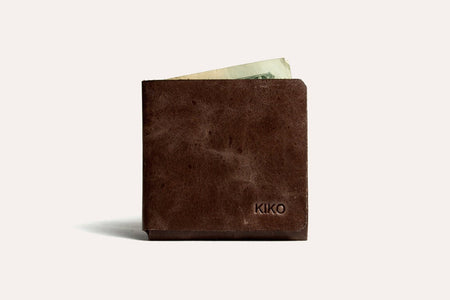 L Shape Minimal Leather Wallet - Drakoi Marketplace