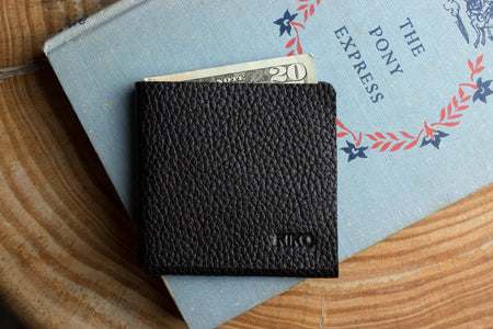 L Shape Minimal Leather Wallet - Drakoi Marketplace