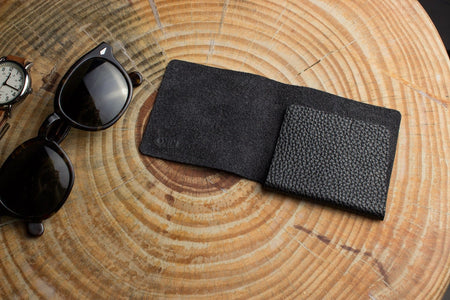 L Shape Minimal Leather Wallet - Drakoi Marketplace