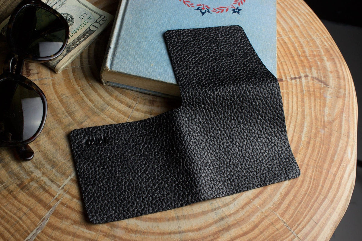 L Shape Minimal Leather Wallet - Drakoi Marketplace