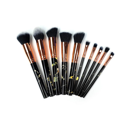 La Canica 10 In 1 Makeup Brush Set With Travel Friendly Container - Drakoi Marketplace