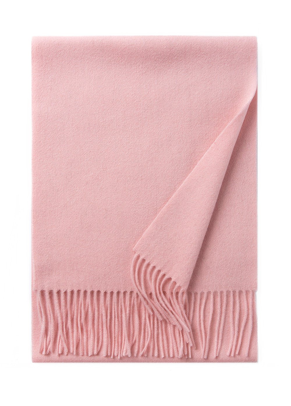 Lambswool Scarf Woven Plain Pink - Drakoi Marketplace