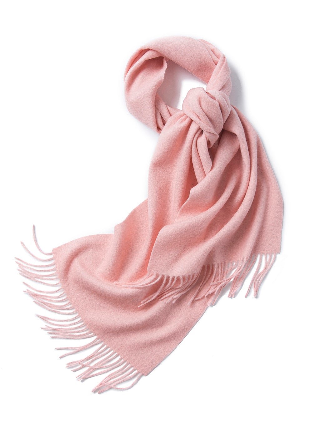 Lambswool Scarf Woven Plain Pink - Drakoi Marketplace