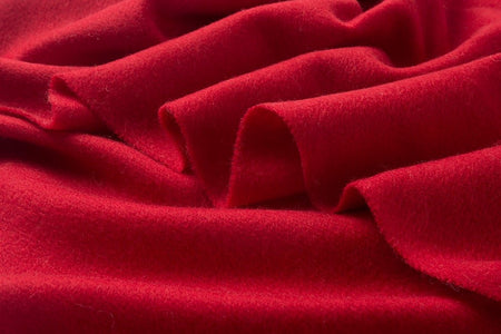 Lambswool Scarf Woven Plain Red - Drakoi Marketplace