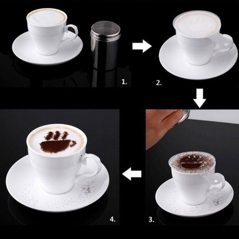 Latte Lover's Coffee Design Topper Tool In 2 Pak - Drakoi Marketplace