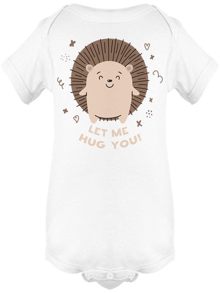 Let Me Hug You Hedgehog Drawing Bodysuit Baby's -Image by Shutterstock - Drakoi Marketplace