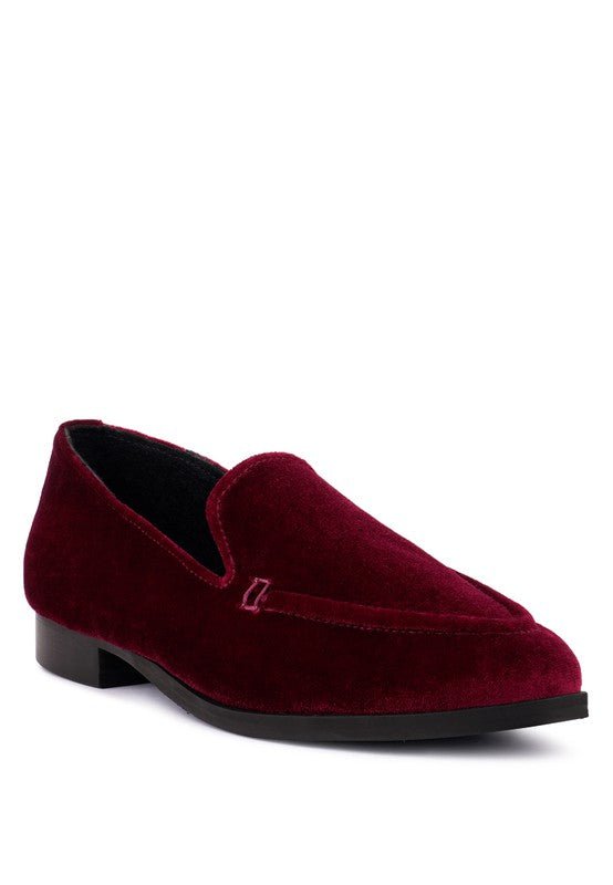 Luxe-Lap Velvet Handcrafted Loafers - Drakoi Marketplace