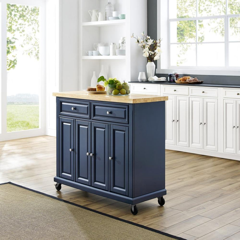 Madison Kitchen Cart Navy - Drakoi Marketplace