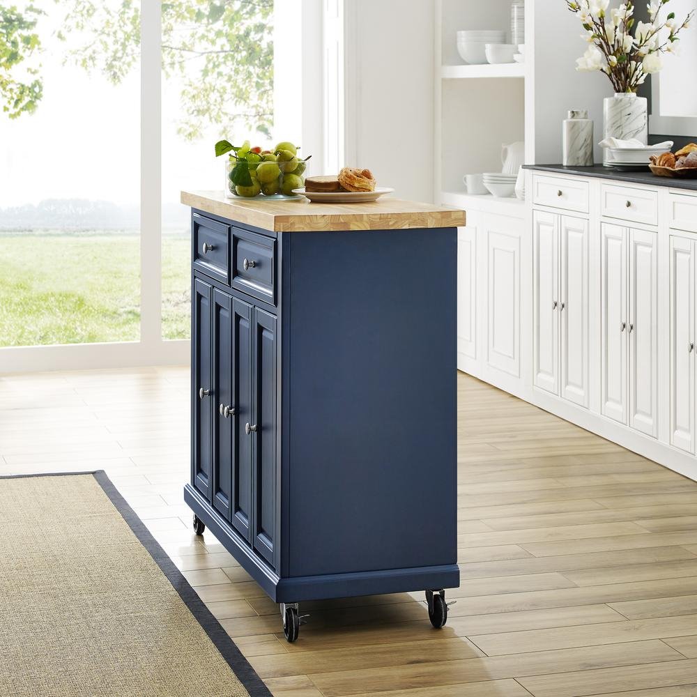 Madison Kitchen Cart Navy - Drakoi Marketplace