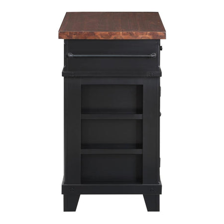 Madison Kitchen Island, Black - Drakoi Marketplace