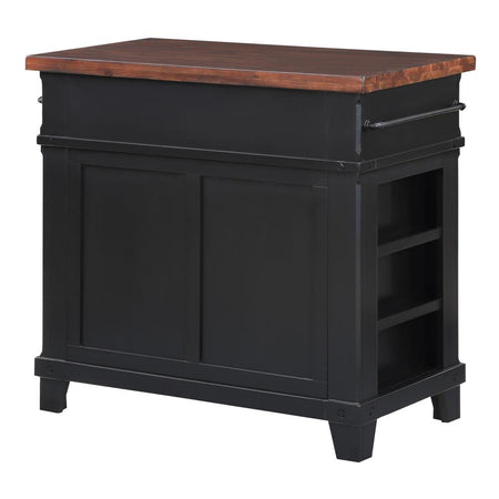 Madison Kitchen Island, Black - Drakoi Marketplace