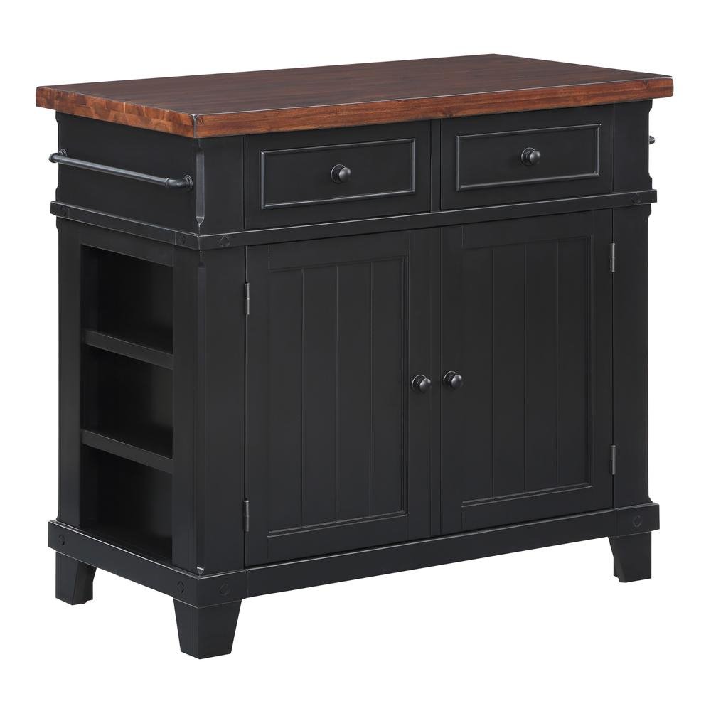 Madison Kitchen Island, Black - Drakoi Marketplace