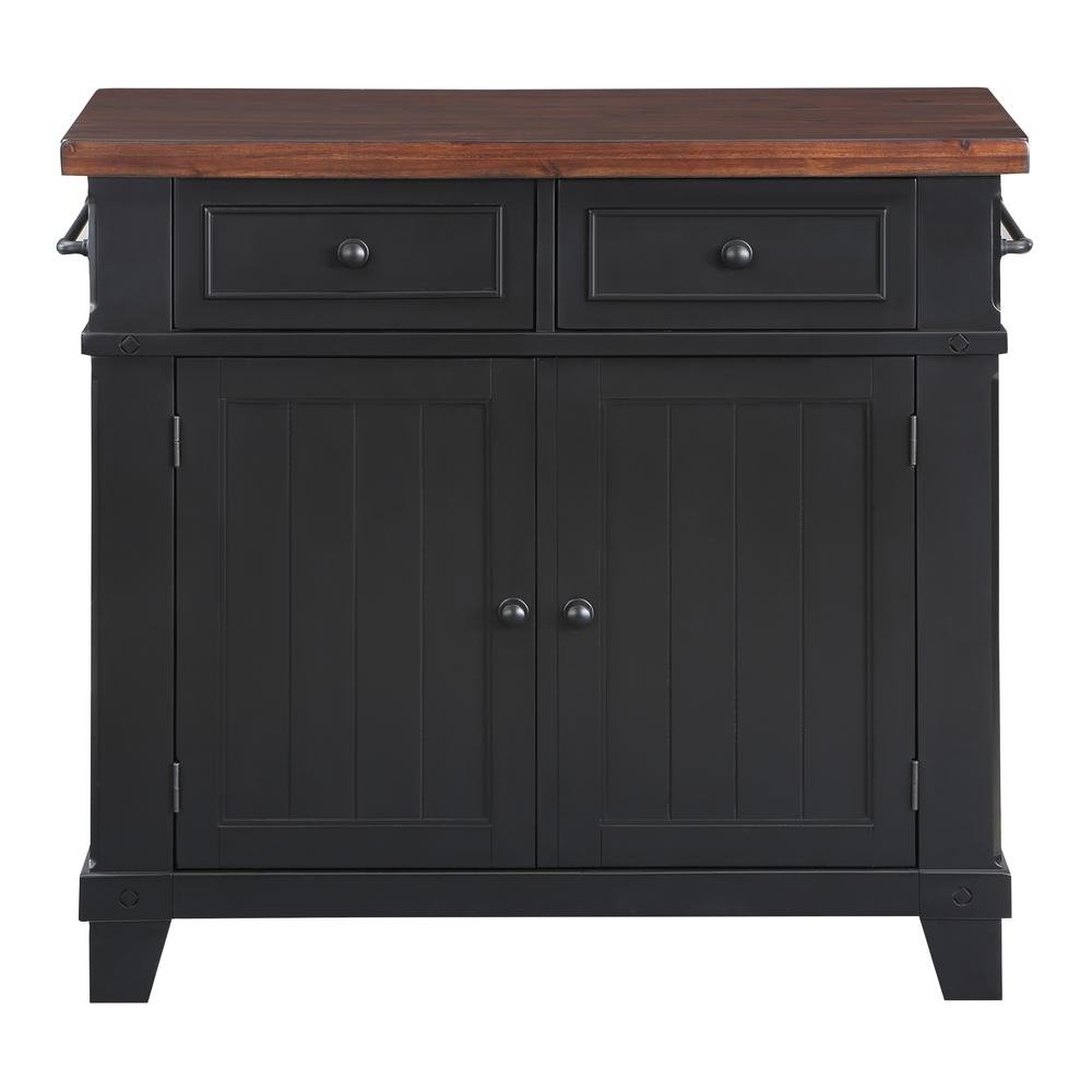 Madison Kitchen Island, Black - Drakoi Marketplace