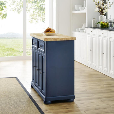 Madison Kitchen Island Navy - Drakoi Marketplace