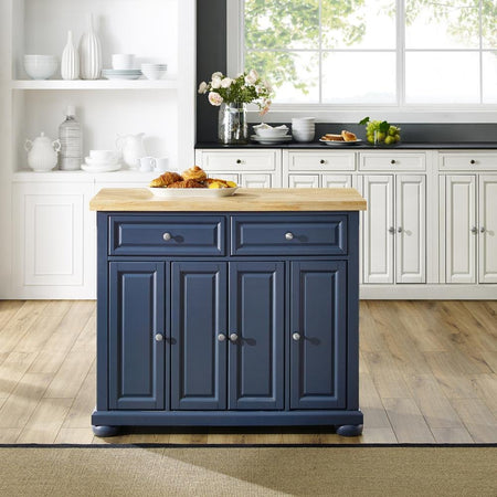 Madison Kitchen Island Navy - Drakoi Marketplace