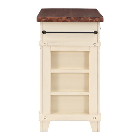 Madison Kitchen Island, White - Drakoi Marketplace